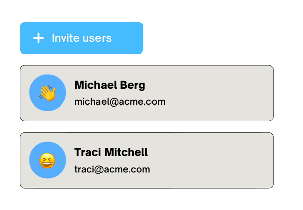 Invite users